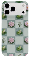 Load image into Gallery viewer, Frog and Lily Pad Checkered Pattern - Phone Case