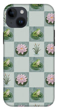 Load image into Gallery viewer, Frog and Lily Pad Checkered Pattern - Phone Case
