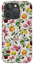 Load image into Gallery viewer, Fruit and Flower Blossoms Pattern - Phone Case