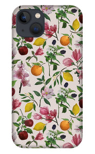 Fruit and Flower Blossoms Pattern - Phone Case
