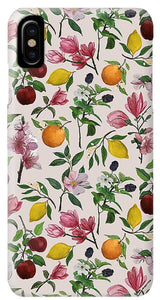 Fruit and Flower Blossoms Pattern - Phone Case
