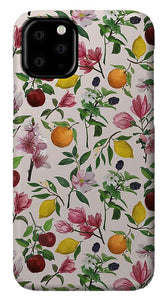 Fruit and Flower Blossoms Pattern - Phone Case