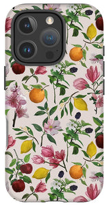 Fruit and Flower Blossoms Pattern - Phone Case