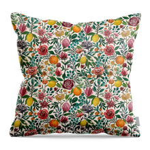 Load image into Gallery viewer, Fruit and Flowers - Throw Pillow