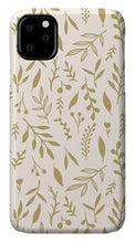 Load image into Gallery viewer, Gold Falling Leaves Pattern - Phone Case
