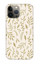 Load image into Gallery viewer, Gold Falling Leaves Pattern - Phone Case