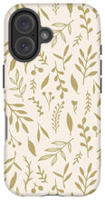 Load image into Gallery viewer, Gold Falling Leaves Pattern - Phone Case