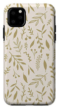 Load image into Gallery viewer, Gold Falling Leaves Pattern - Phone Case