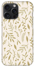 Load image into Gallery viewer, Gold Falling Leaves Pattern - Phone Case
