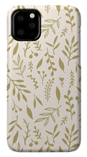 Load image into Gallery viewer, Gold Falling Leaves Pattern - Phone Case