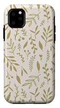 Load image into Gallery viewer, Gold Falling Leaves Pattern - Phone Case