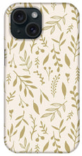 Load image into Gallery viewer, Gold Falling Leaves Pattern - Phone Case