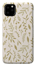 Load image into Gallery viewer, Gold Falling Leaves Pattern - Phone Case
