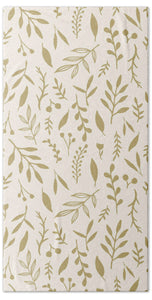 Gold Falling Leaves Pattern - Beach Towel