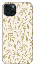 Load image into Gallery viewer, Gold Falling Leaves Pattern - Phone Case