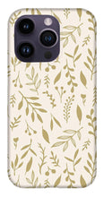 Load image into Gallery viewer, Gold Falling Leaves Pattern - Phone Case