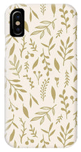 Load image into Gallery viewer, Gold Falling Leaves Pattern - Phone Case