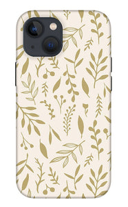 Gold Falling Leaves Pattern - Phone Case