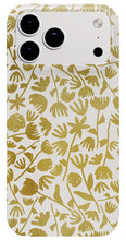 Load image into Gallery viewer, Gold Ink Floral Pattern - Phone Case