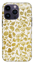 Load image into Gallery viewer, Gold Ink Floral Pattern - Phone Case