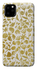 Load image into Gallery viewer, Gold Ink Floral Pattern - Phone Case