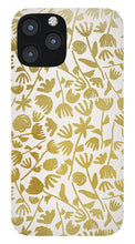 Load image into Gallery viewer, Gold Ink Floral Pattern - Phone Case