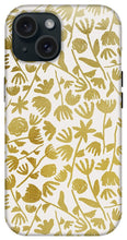 Load image into Gallery viewer, Gold Ink Floral Pattern - Phone Case