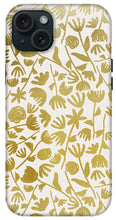Load image into Gallery viewer, Gold Ink Floral Pattern - Phone Case