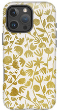 Load image into Gallery viewer, Gold Ink Floral Pattern - Phone Case