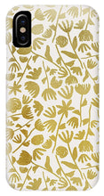 Load image into Gallery viewer, Gold Ink Floral Pattern - Phone Case