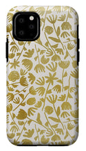 Load image into Gallery viewer, Gold Ink Floral Pattern - Phone Case