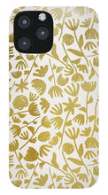 Load image into Gallery viewer, Gold Ink Floral Pattern - Phone Case