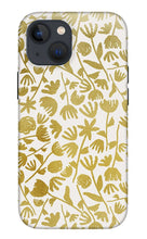 Load image into Gallery viewer, Gold Ink Floral Pattern - Phone Case