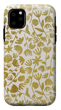Load image into Gallery viewer, Gold Ink Floral Pattern - Phone Case