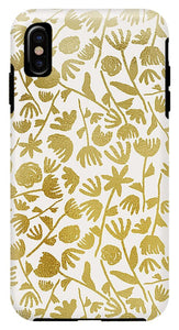 Gold Ink Floral Pattern - Phone Case
