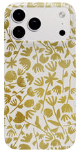Load image into Gallery viewer, Gold Ink Floral Pattern - Phone Case