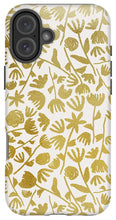 Load image into Gallery viewer, Gold Ink Floral Pattern - Phone Case