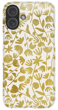 Load image into Gallery viewer, Gold Ink Floral Pattern - Phone Case