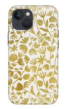 Load image into Gallery viewer, Gold Ink Floral Pattern - Phone Case