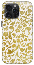 Load image into Gallery viewer, Gold Ink Floral Pattern - Phone Case