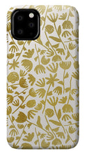 Load image into Gallery viewer, Gold Ink Floral Pattern - Phone Case