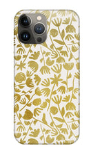 Load image into Gallery viewer, Gold Ink Floral Pattern - Phone Case