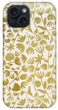 Load image into Gallery viewer, Gold Ink Floral Pattern - Phone Case