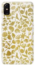 Load image into Gallery viewer, Gold Ink Floral Pattern - Phone Case