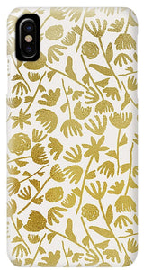 Gold Ink Floral Pattern - Phone Case