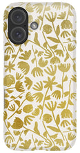 Load image into Gallery viewer, Gold Ink Floral Pattern - Phone Case