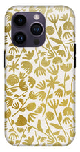 Load image into Gallery viewer, Gold Ink Floral Pattern - Phone Case