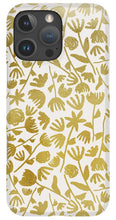 Load image into Gallery viewer, Gold Ink Floral Pattern - Phone Case
