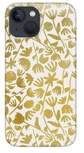 Load image into Gallery viewer, Gold Ink Floral Pattern - Phone Case