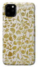 Load image into Gallery viewer, Gold Ink Floral Pattern - Phone Case